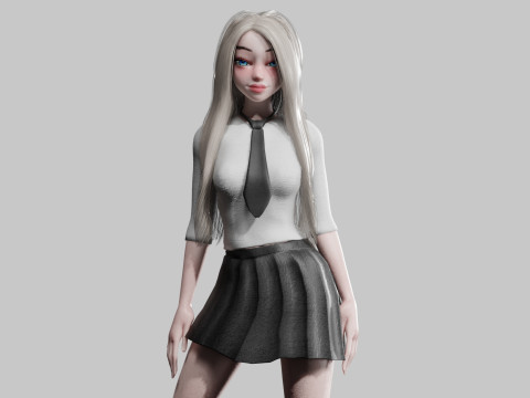 Beautiful Basic Woman V24439 3Dモデル