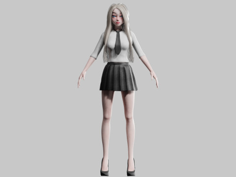 Beautiful Basic Woman V24439 3D 模型