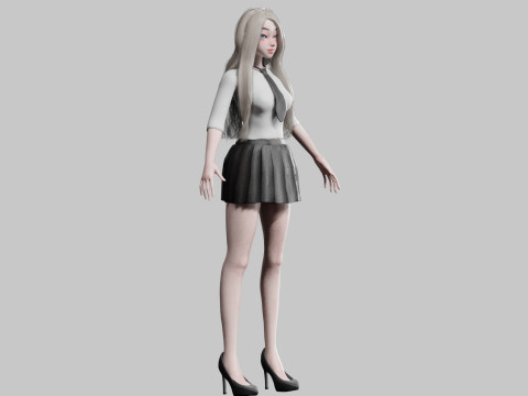 Beautiful Basic Woman V24439 3D 模型