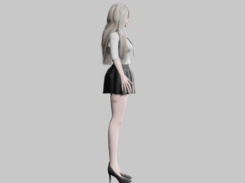 Beautiful Basic Woman V24439 3D 模型
