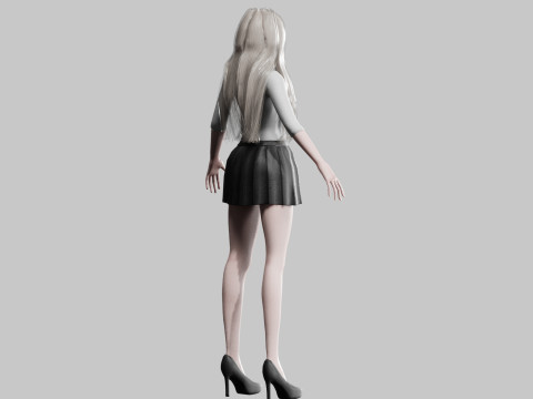 Beautiful Basic Woman V24439 3D 模型