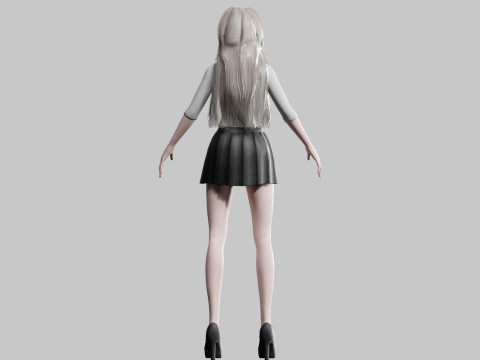 Beautiful Basic Woman V24439 3D 模型