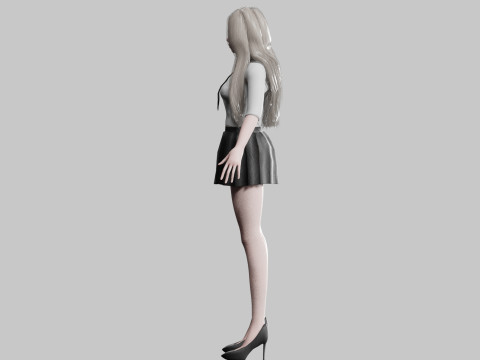 Beautiful Basic Woman V24439 3D 模型