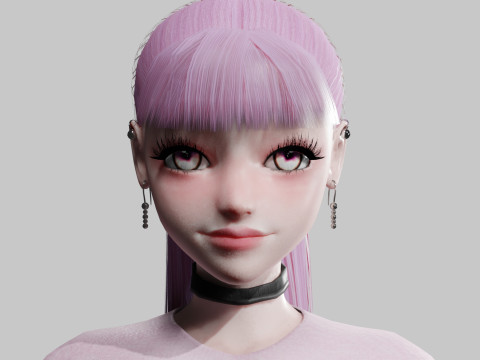 Beautiful Pretty Woman V22945 3D Model