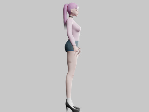 Beautiful Pretty Woman V22945 3D Model