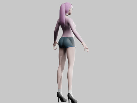 Beautiful Pretty Woman V22945 3D Model