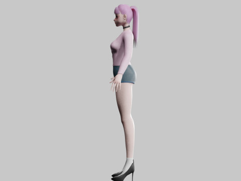Beautiful Pretty Woman V22945 3D Model