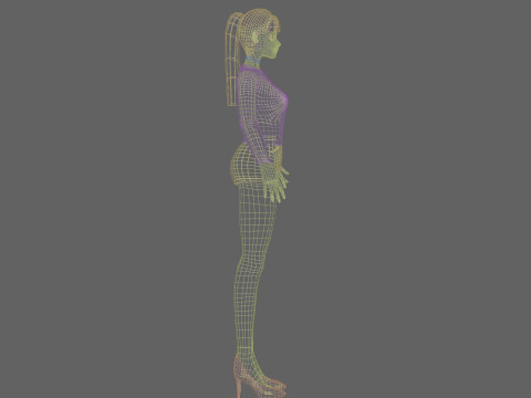 Beautiful Pretty Woman V22945 3D Model