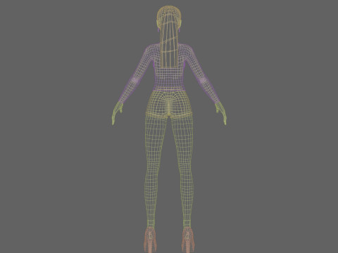 Beautiful Pretty Woman V22945 3D Model
