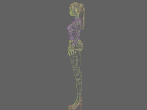 Beautiful Pretty Woman V22945 3D Model