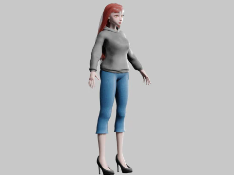 Classic Basic Woman V33002 3D Model