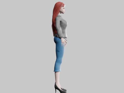 Classic Basic Woman V33002 3D Model