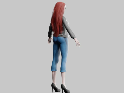 Classic Basic Woman V33002 3D Model