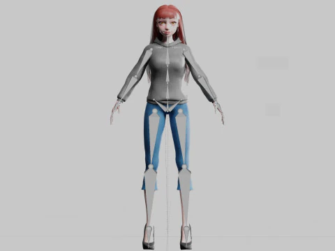 Classic Basic Woman V33002 3D Model