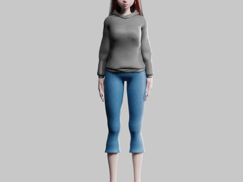 Classic Basic Woman V33002 3D Model