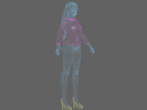 Classic Basic Woman V33002 3D Model