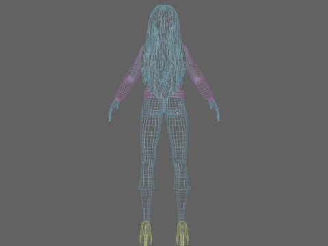 Classic Basic Woman V33002 3D Model