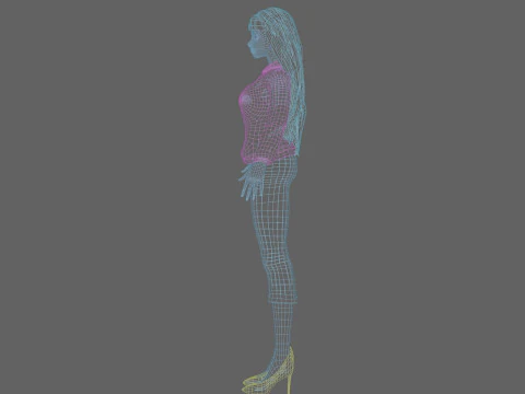 Classic Basic Woman V33002 3D Model