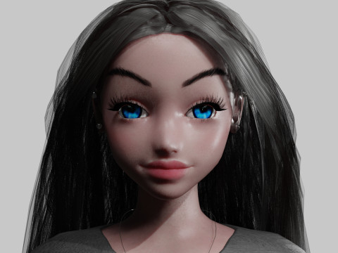 Classic Pretty Woman V33342 3D Model