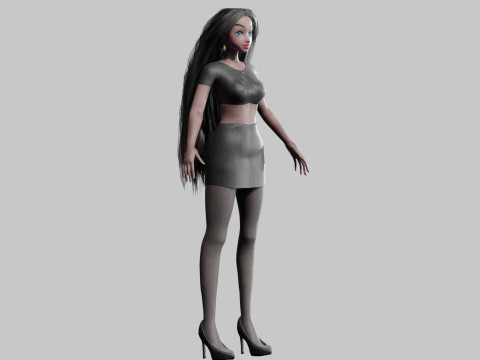 Classic Pretty Woman V33342 3D Model