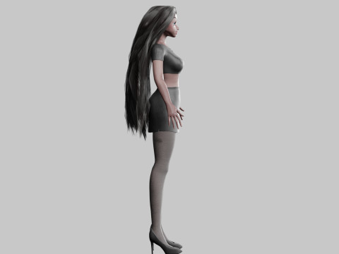 Classic Pretty Woman V33342 3D Model