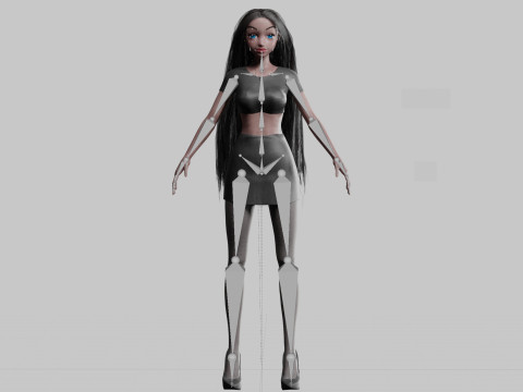 Classic Pretty Woman V33342 3D Model