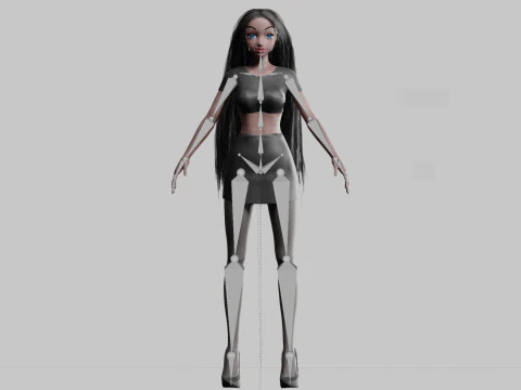 Classic Pretty Woman V33342 3D Model