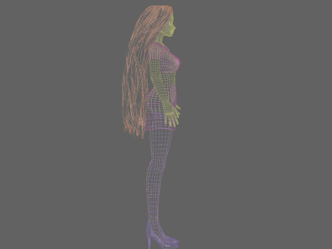 Classic Pretty Woman V33342 3D Model