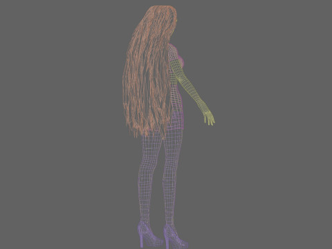 Classic Pretty Woman V33342 3D Model