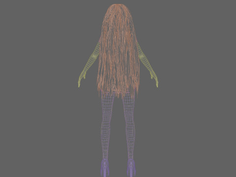 Classic Pretty Woman V33342 3D Model