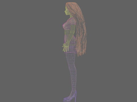 Classic Pretty Woman V33342 3D Model