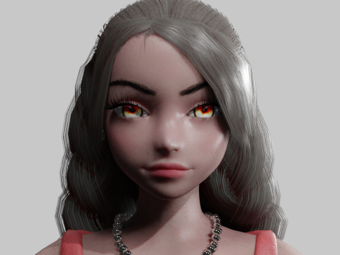 Cute Basic Woman V28741 3D Model