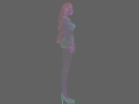 Cute Basic Woman V28741 3D Model