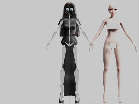 Cute Cartoon woman V31518 Modelo 3D