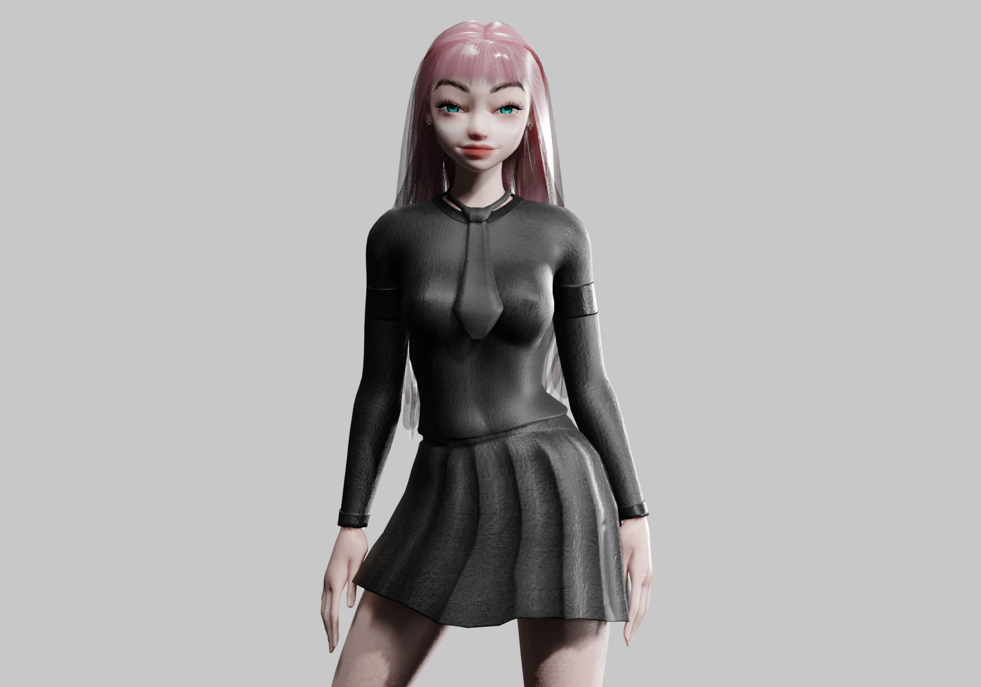 Cute pretty Woman V32945 3D Model .c4d .max .obj .3ds .fbx .stl .blend 
