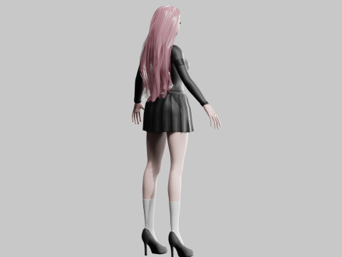 Cute pretty Woman V32945 Modelo 3D