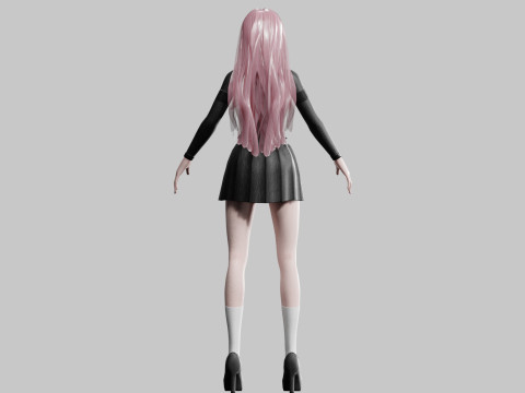 Cute pretty Woman V32945 Modelo 3D