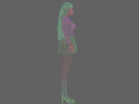 Cute pretty Woman V32945 Modelo 3D