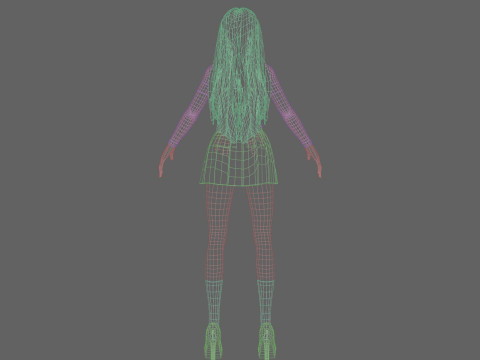 Cute pretty Woman V32945 Modelo 3D
