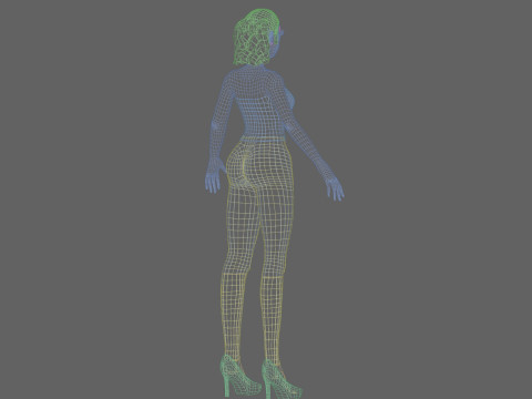 Pretty Basic Woman V23825 3D Model
