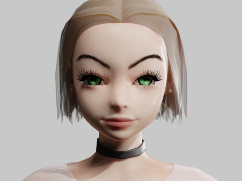 Pretty cool woman V26208 3D Модель