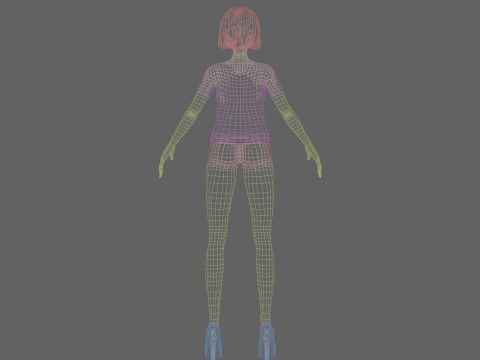 Pretty cool woman V26208 3D Модель
