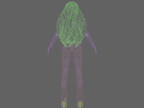 Pretty cute Woman V38595 Model 3D