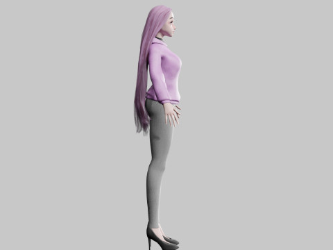 Pretty Standard Woman V32217 3D Model