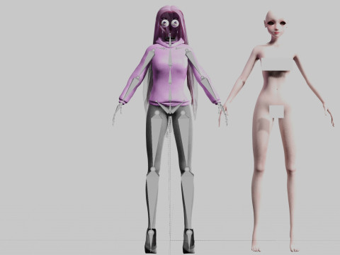 Pretty Standard Woman V32217 3D Model