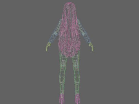 Pretty Standard Woman V32217 3D Model