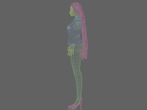 Pretty Standard Woman V32217 3D Model
