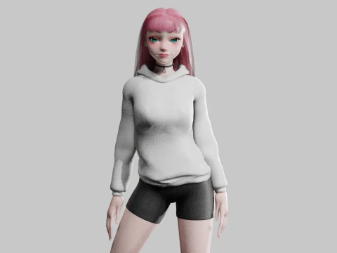 Mulher muito estilizada V29220 Modelo 3D