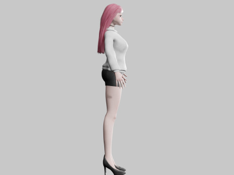 Pretty stylized woman V29220 3D मॉडल