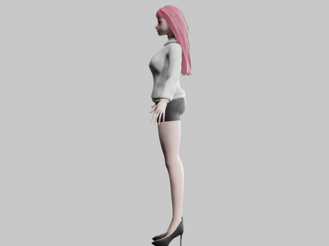 Pretty stylized woman V29220 3D मॉडल